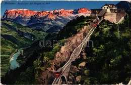 T2/T3 1930 Bolzano, Bozen (Südtirol); Funicolare Del Virgolo / Funicular (worn Corners) - Zonder Classificatie