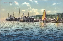 ** T1/T2 Trieste, Trieszt, Trst; Molo S. Carlo / Port, Steamships, Boats. Fotocromia Nr. 9497. - Ohne Zuordnung