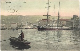 T2 1909 Trieste, Trieszt, Trst; Porto / Port, Boats, Ships. Photobrom No. 19. - Non Classés