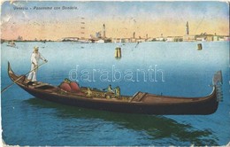 T2/T3 1926 Venezia, Venice; Panorama Con Gondola (EK) - Unclassified