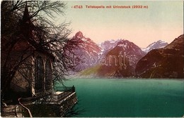 * T1/T2 1911 Tellskapelle Mit Uri Rotstock + 'Restaurant Bahnhof Blattler Burkhardt' Cancellation - Ohne Zuordnung