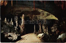 T2/T3 1931 Postojna, Postumia; RR. Grotte Demaniali, Il Viale Delle Colonne / Cave (worn Corners) - Unclassified