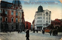 * T3 Lviv, Lwów, Lemberg; Ul. Karola Ludwika I Róg Jagiellonskiej / Streets, Tram (Rb) - Unclassified