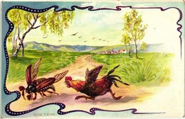 ** T2 Bug, Rooster; Art Nouveau Litho - Ohne Zuordnung