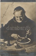 T1/T2 1904 Lieblingsspeise / Monk Having Dinner. S: F. Kleinschmidt - Ohne Zuordnung