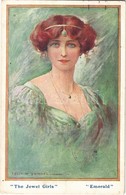 T2 1919 The Jewel Girls. Emerald. B.K.W.I. Nr. 258/3. S: Cecil W. Quinnell - Non Classificati