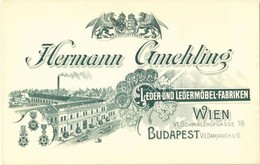 ** T1 Hermann Gmehling's Leder Und Ledermöbel-Fabriken / Hermann Gmehling Bőr- és Bőrbútorgyára Budapesten és Bécsben /  - Ohne Zuordnung