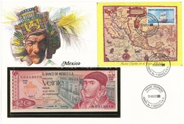 Mexikó 1977. 20P Borítékban, Alkalmi Bélyeggel és Bélyegzéssel T:I
Mexico 1977. 20 Pesos In Envelope With Stamps And Can - Ohne Zuordnung