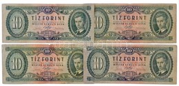 1947. 10Ft (4x) T:III,III-  
Hungary 1947. 10 Forint (4x) C:F,VG
Adamo F2 - Non Classés