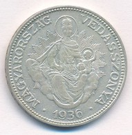 1936. 2P Ag 'Madonna' T:2,2- Adamo P7 - Ohne Zuordnung