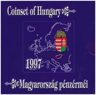 1997. 50f-200Ft (10xklf) Forgalmi Sor, Benne 200Ft Ag 'Deák', Karton Díszcsomagolásban T:BU Adamo FO30 - Ohne Zuordnung