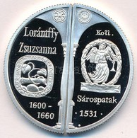 2000. 2000Ft Ag 'Lórántffy Zsuzsanna / Sárospatak' (2xklf) Tanúsítvánnyal T:PP 
Hungary 2000. 2000 Forint Ag 'Zsuzsanna  - Ohne Zuordnung