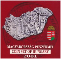 2001. 1Ft-100Ft (7xklf) Forgalmi Sor Dísztokban, 'Magyarország Pénzérméi' Sorozat T:BU Adamo FO34 - Sin Clasificación