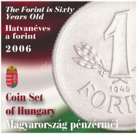 2006. 1Ft-100Ft (8xklf) Forgalmi Sor Szettben, Benne 1946-os 1Ft Ag 'Hatvanéves A Forint' Proof Kivitelben T:PP Adamo FO - Unclassified