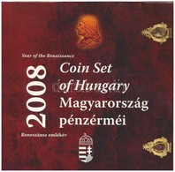 2008. 1Ft-100Ft 7klf Db + Mátyás Denár Ag Fantáziaverete 'Reneszánsz Emlékév' Dísztokos Forgalmi Szettben T:PP Adamo FO4 - Ohne Zuordnung