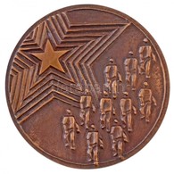 Asszonyi Tamás (1942-) 1978. 'Hatvan éves A Magyar Kommunista Ifjúsági Mozgalom' Kétoldalas, öntött Br Emlékérem (82mm)  - Unclassified