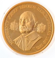 Bognár György (1944-) 1991. 'Mindszenty József Bíboros-hercegprímás 1892-1975' Aranyozott, Piefort Fém Emlékérem (65mm)  - Unclassified