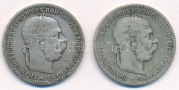 Ausztria 1893. 1K Ag 'Ferenc József' (2x) T:2-,3 Patina
Austria 1893. 1 Corona Ag 'Franz Joseph' (2x) C:VF,F Patina
Krau - Unclassified