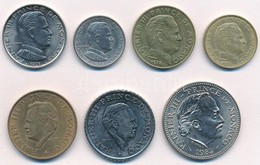 Monaco 1975-1982. 10c-10Fr (6xklf) T:1,1- Patina
Monaco 1975-1982. 10 Centimes - 10 Francs (6xdiff) C:UNC,AU Patina - Unclassified