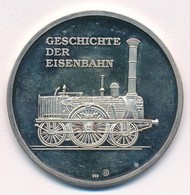 Németország DN 'A Vasút Története / Puffing Billy 1813' Jelzett Ag Emlékérem (20g/0.999/40mm) T:1- (eredetileg PP) Patin - Non Classificati