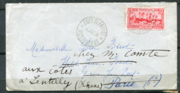 Martinique - Fort De France Martinique Juillet 1939-  -cachet D' Arrivé Lentilly Rhone  26/7/39 - Cartas & Documentos
