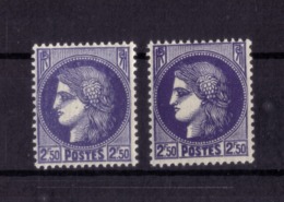 VARIETE DE COULEUR N° 375A (bleu Clair/bleu Foncé) NEUF** - Unused Stamps