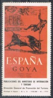 Sello Viñeta Ministerio Informacion Y Turismo España, Poster Label  , GOYA, Toros ** - Variedades & Curiosidades