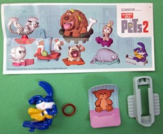 PETS 2 KINDER SORPRESA DV591 + BPZ 2019 ITALIA Ferrero - Dessins Animés