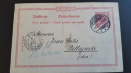 Carte Postale Allemangne Pofttcarte - Merseburg Datée Du 20 Octobre 1894 - Merseburg