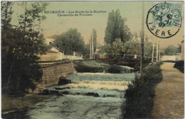 Delcampe - 38  Bourgoin  Les Bords De La Bourbre Passerelle De Pivolets - Bourgoin