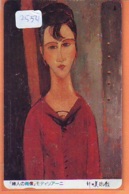 Télécarte Japon * PEINTURE ITALIE * MODIGLIANI  *   ART (2554)  Japan * Phonecard * KUNST TELEFONKARTE - Peinture