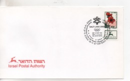 Cpa.Timbres.Israël.2002.Tel Aviv Yafo.Salt Lake.Israel Postal Authority  Timbre Anémones - Storia Postale