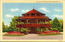 New York Rochester Pavilion At Highland Park Curteich - Rochester