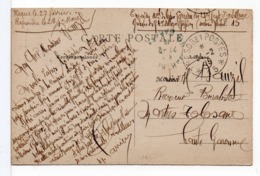 CPA - CACHET A DATE : TRÉSOR ET POSTES * 15 * / CPA WORMHOUT (NORD) - Guerre (timbres De)