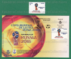 2018 SPAIN Espagne - FIFA WORLD CUP In RUSSIA 1v MNH ** + FDC Unused - Football, Soccer - As Scan - 2018 – Rusia