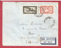 Y&T N°PA11+N°170  SAIGON Vers FRANCE  1940 - Posta Aerea