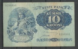 Estland Estonia 1928 Bank Note Banknote 10 Krooni 1928 - Estonie