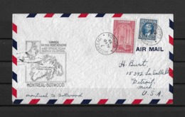 1939 CANADA → First Airmail Flight Cover Montreal-Botwood, Newfoundland - First Flight Covers