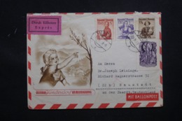 AUTRICHE - Enveloppe ( Entier Postal ) Par Ballon En 1949 Pour L 'Allemagne, Affranchissement Plaisants - L 43455 - Par Ballon