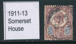GB, 1911 5d Dull Reddish Purple & Cobalt-blue, Somerset , SG293, Cat £22 - Used Stamps