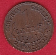 France 1 Centime 1911 - Type Dupuis - Sonstige & Ohne Zuordnung