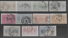 SUEDE - SERVICE YVERT N°1/11 A (SAUF 4A) OBLITERES  - COTE = 127 EUR. - Used Stamps