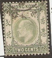 Hong Kong  1904  SG 77 2c  Dull Green  Fine Used - Ongebruikt