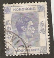 Hong Kon  1938  SG 149 25  Bright Blue  Fine Used - Nuovi