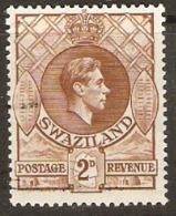 Swaziland  1938  SG  31a  2d Yellow Brown  Mounted Mint - Swasiland (...-1967)