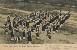 West India  Band Jamaica Orchestre  Up Park Camp Sheep Mascot Hand Colored  Stamped To Cuba - Jamaïque