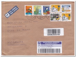 Brazilië 2015, Registered Letter To Holland - Covers & Documents