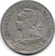 *angola 50 Centavos 1927 Km69  Vf+ - Angola