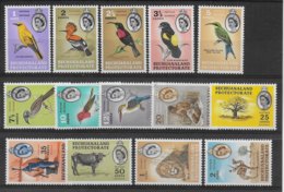BECHUANALAND - YVERT N° 119/132 * MLH  - COTE = 95 EUR. - ANIMAUX - 1885-1964 Bechuanaland Protectorate