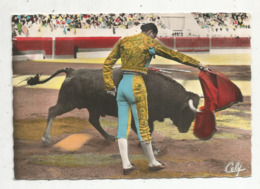 Cp , Corrida ,  Travail De Mulata : Pasa Por Alto ,torero : JUMILLANO , Vierge - Corridas